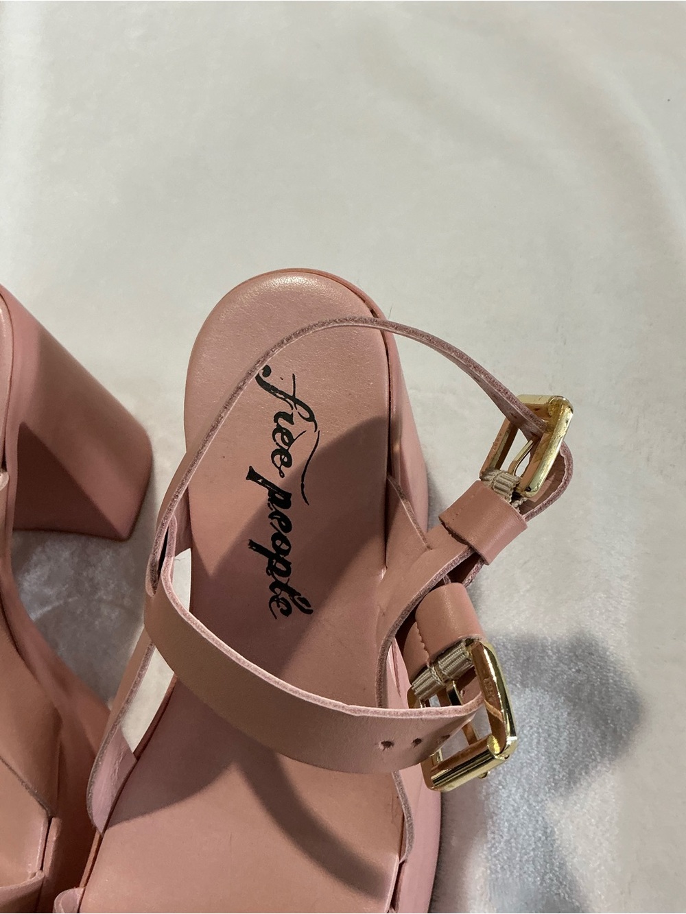 Free People Pamela Double Stack platform heels - never worn - Picture 6 of 8